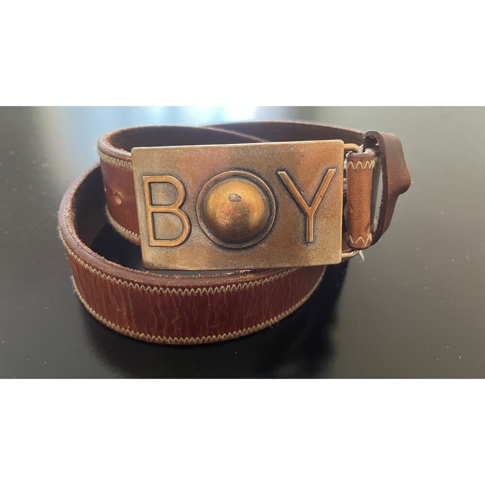 VINTAGE 90'S BOY LONDON BOY BUCKLE BELT 32 - Picture 1 of 4